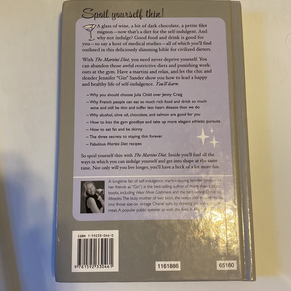 New The Martini Diet by Jennifer “Gin” Sander Hardback Book - Picture 7 of 7